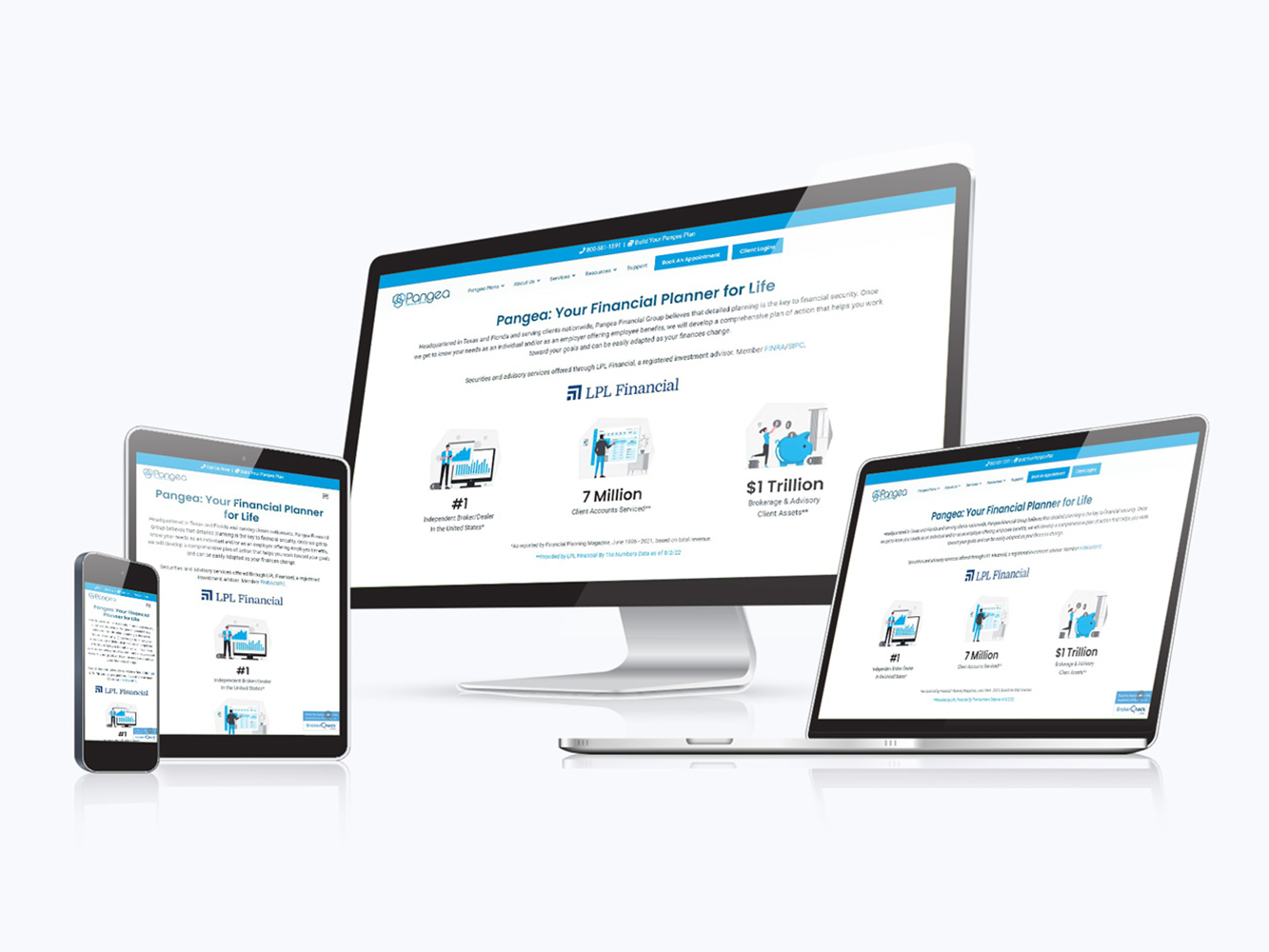 Pangea Financial Group Website Mockup